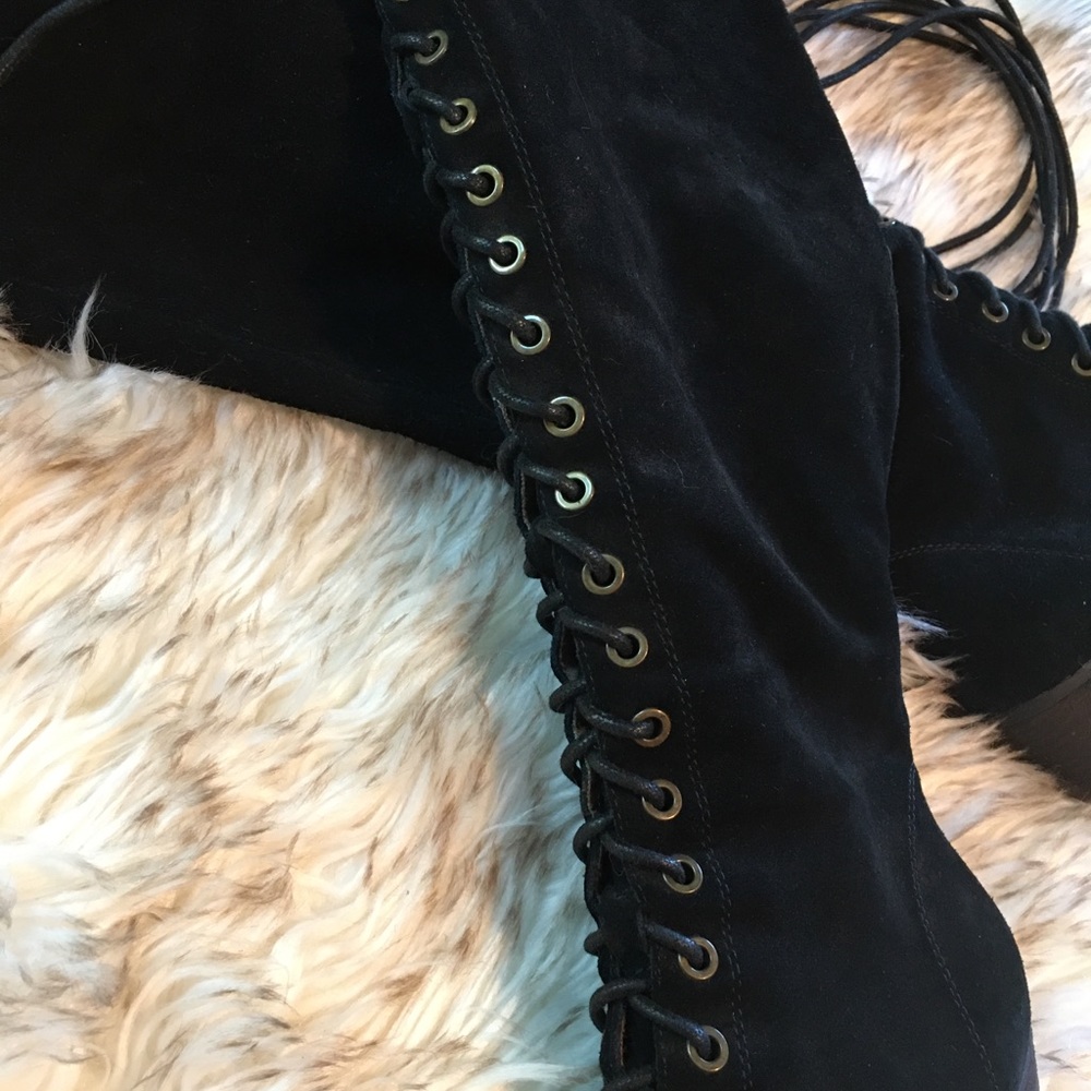 Jeffery Campbell Kandace Leather Lace Up Boots - Picture 3 of 8